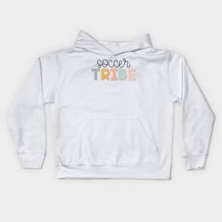 Soccer Tribe Muted Pastels Kids Hoodie